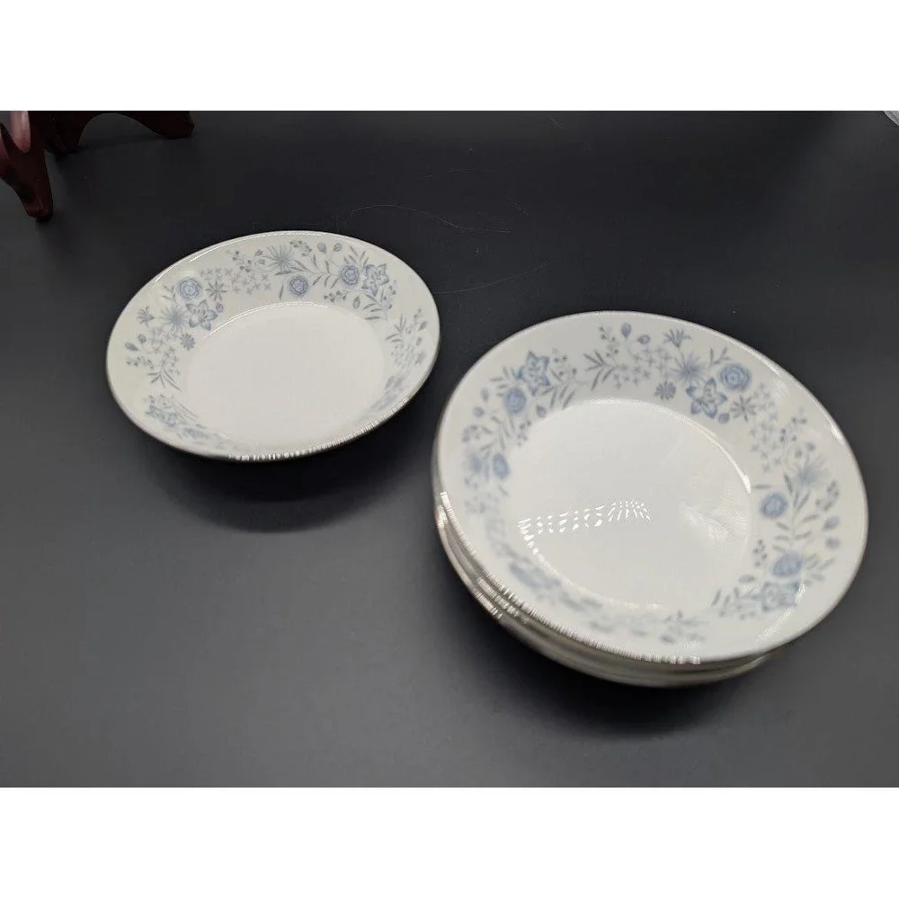 4 Set Wedgwood Belle Fleur Bone China Berry Bowls 6